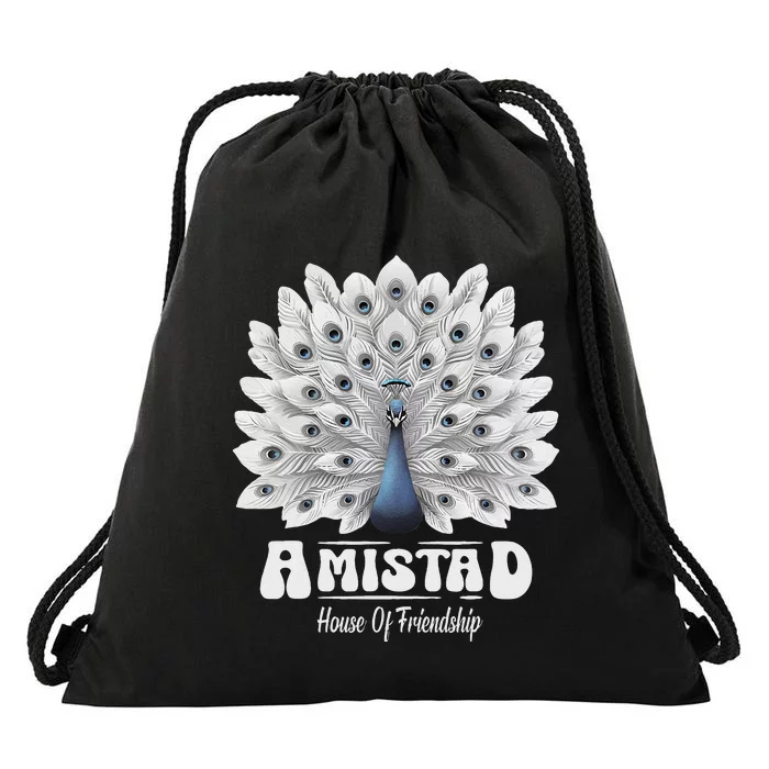 Amistad House Of Friendship Rca School Amistad House Red Gift Drawstring Bag