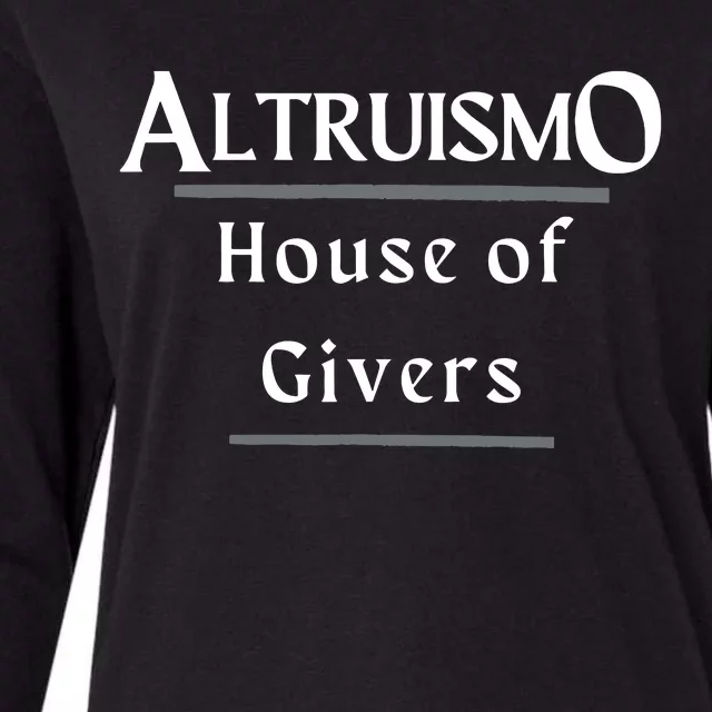 Altruismo House Of Givers Rca Givers School Spirit Black Womens Cotton Relaxed Long Sleeve T-Shirt