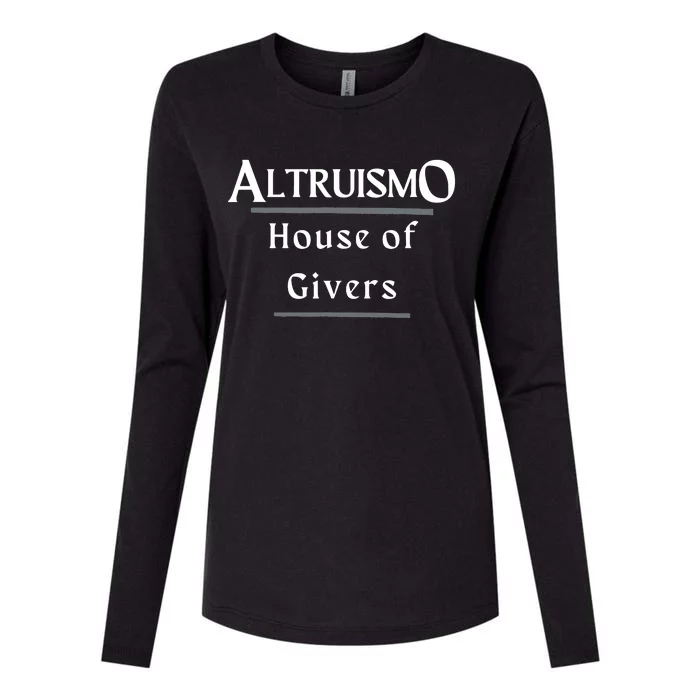 Altruismo House Of Givers Rca Givers School Spirit Black Womens Cotton Relaxed Long Sleeve T-Shirt