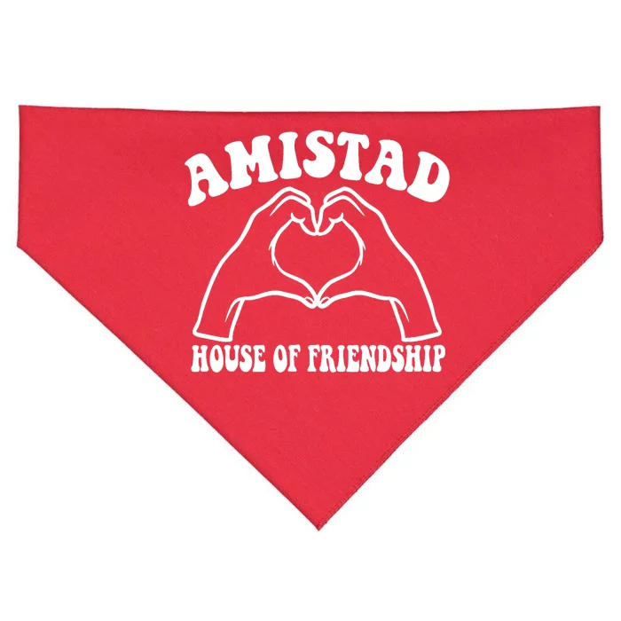 Amistad House Of Friendship Rca Friendly School Spirit USA-Made Doggie Bandana