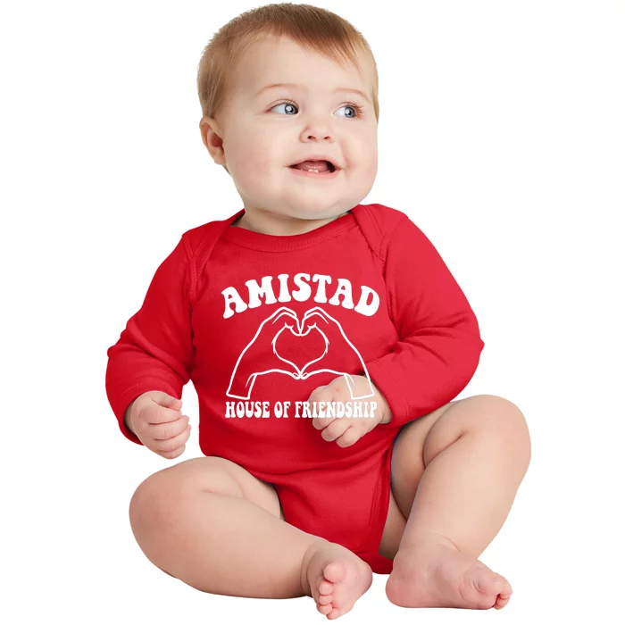 Amistad House Of Friendship Rca Friendly School Spirit Baby Long Sleeve Bodysuit