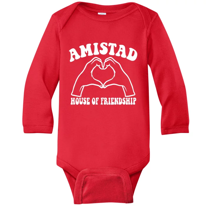 Amistad House Of Friendship Rca Friendly School Spirit Baby Long Sleeve Bodysuit