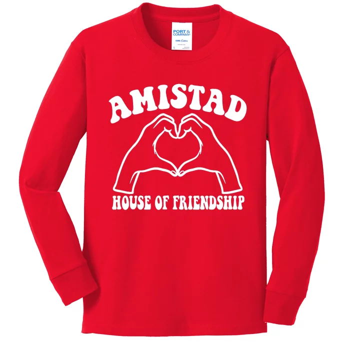 Amistad House Of Friendship Rca Friendly School Spirit Kids Long Sleeve Shirt