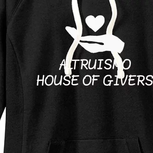 Altruismo House Of Givers Rca Givers School Spirit Black Women's Fleece Hoodie