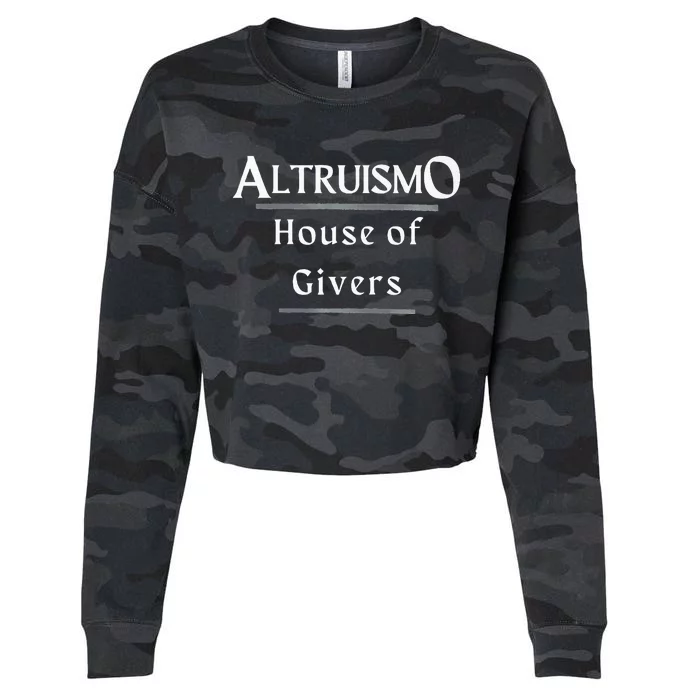 Altruismo House Of Givers Rca Givers School Spirit Cropped Pullover Crew