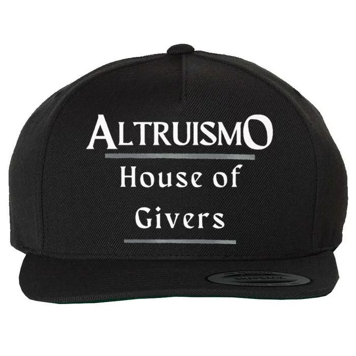 Altruismo House Of Givers Rca Givers School Spirit Wool Snapback Cap