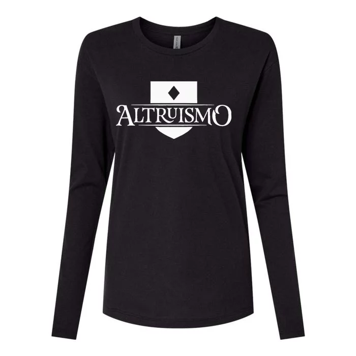 Altruismo House Of Givers School Spirit Givers Black Womens Cotton Relaxed Long Sleeve T-Shirt