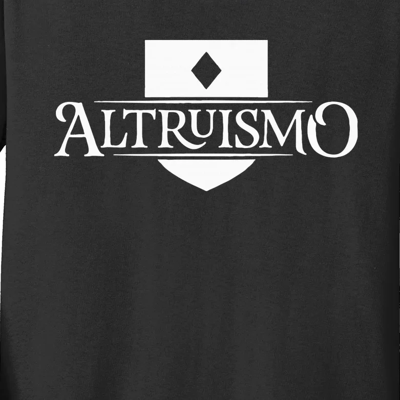 Altruismo House Of Givers School Spirit Givers Black Kids Long Sleeve Shirt