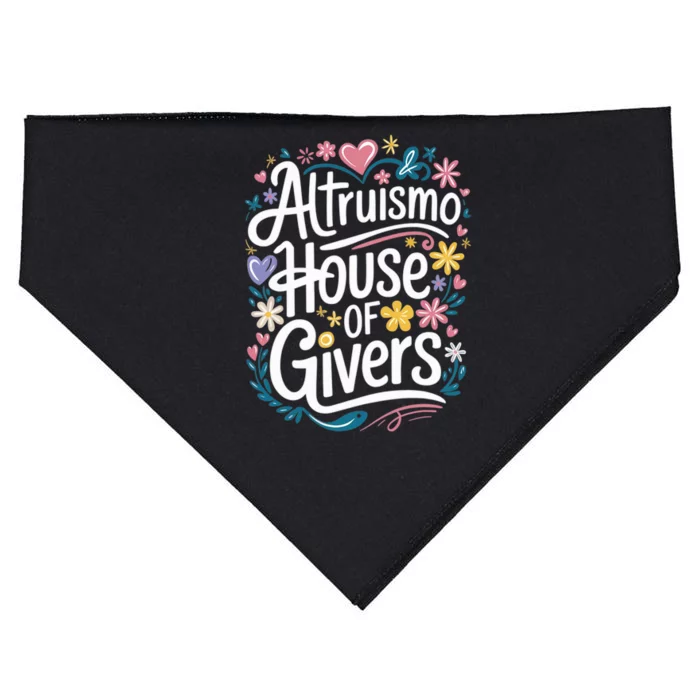 Altruismo House Of Givers School Spirit USA-Made Doggie Bandana