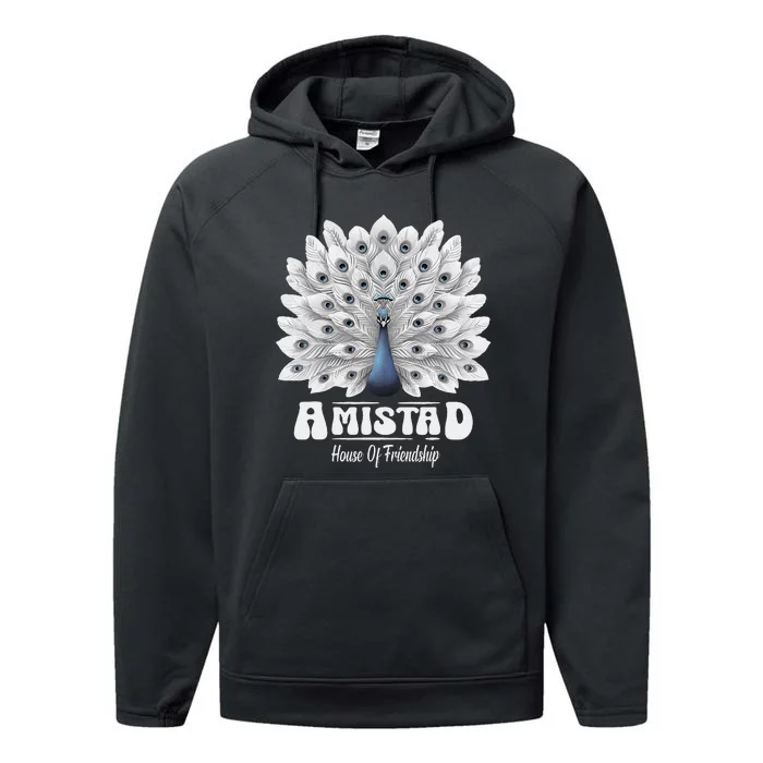 Amistad House Of Friendship Rca School Amistad House Red Performance Fleece Hoodie