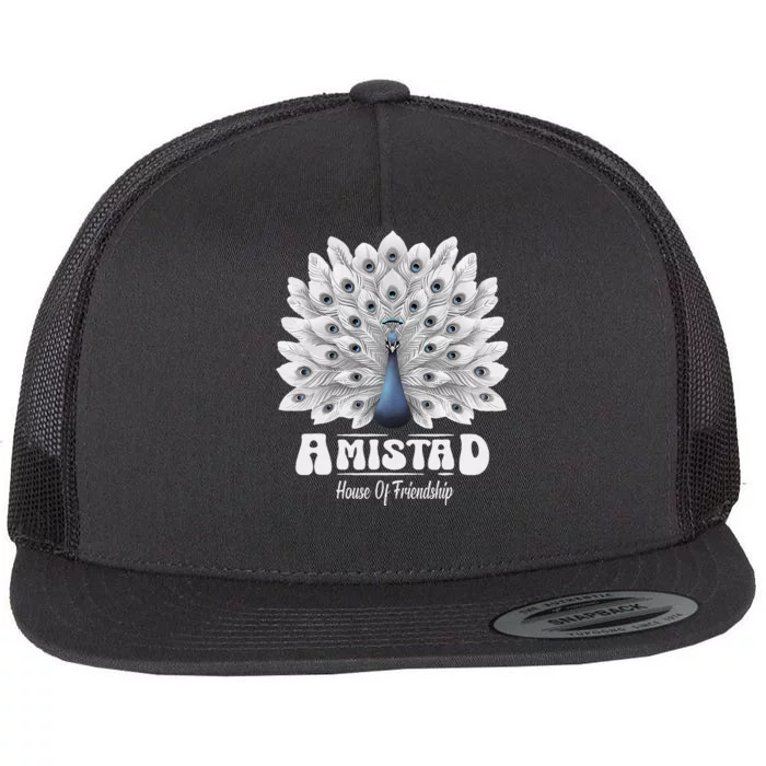 Amistad House Of Friendship Rca School Amistad House Red Flat Bill Trucker Hat