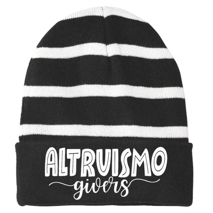 Altruismo House Of Givers Rca Givers School Spirit Striped Beanie with Solid Band