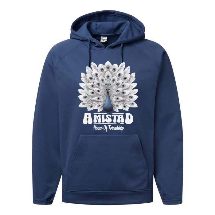 Amistad House Of Friendship Rca School Amistad House Red Performance Fleece Hoodie