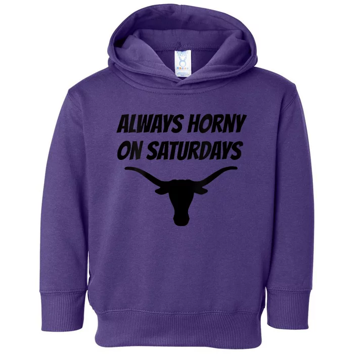 Always Horny On Saturdays Toddler Hoodie