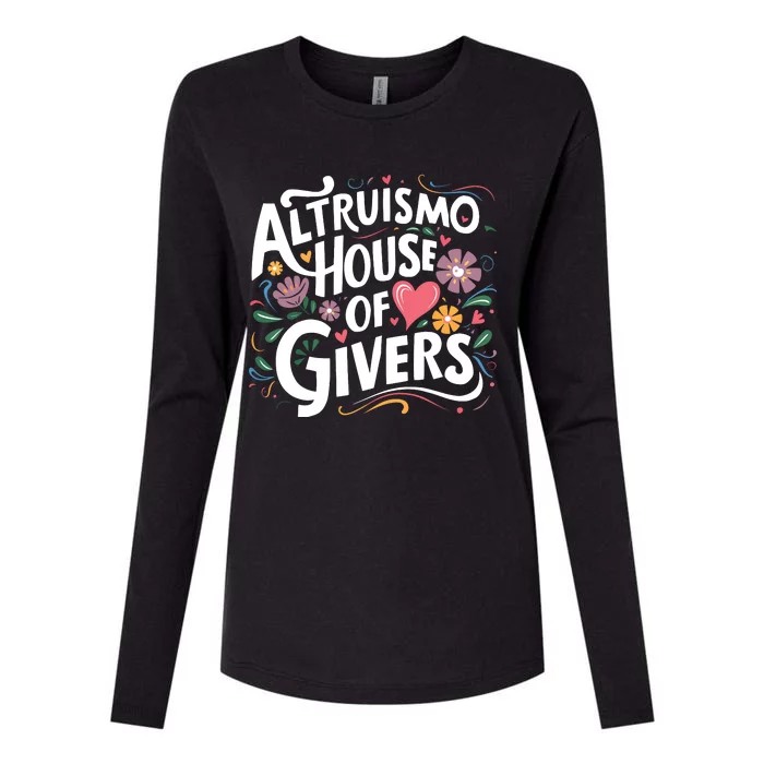 Altruismo House Of Givers Rca Givers School Spirit Womens Cotton Relaxed Long Sleeve T-Shirt