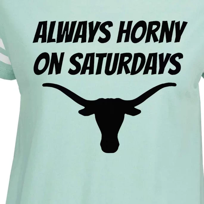 Always Horny On Saturdays Enza Ladies Jersey Football T-Shirt