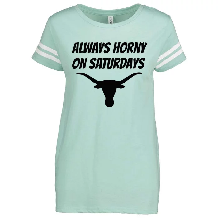 Always Horny On Saturdays Enza Ladies Jersey Football T-Shirt