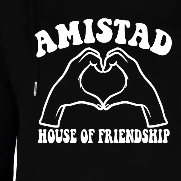 Amistad House Of Friendship Rca Friendly School Spirit Womens Funnel Neck Pullover Hood