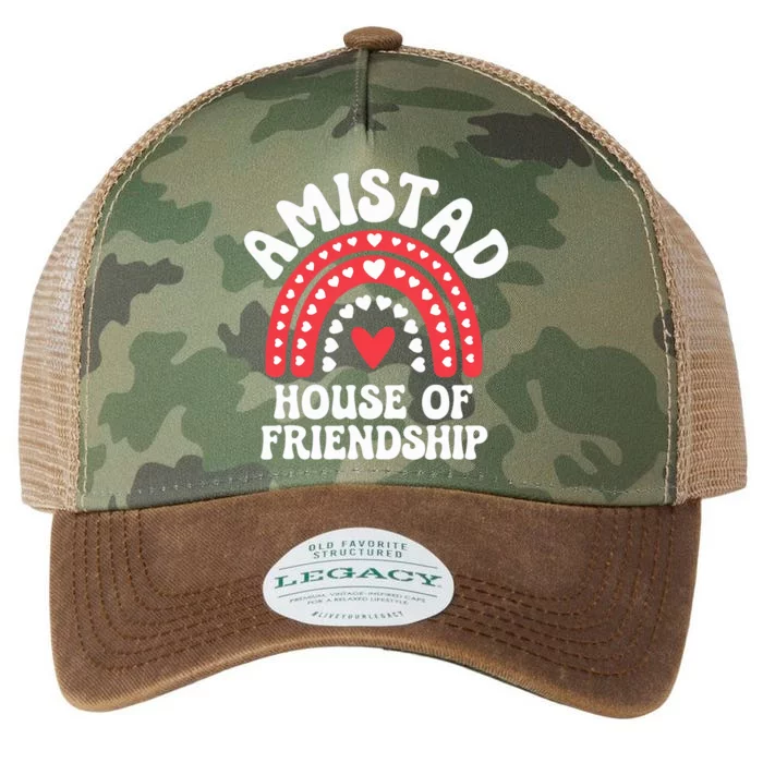 Amistad House Of Friendship Boho Heart Rainbow Legacy Tie Dye Trucker Hat