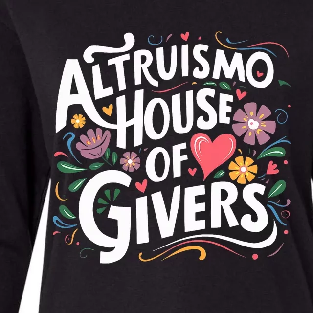 Altruismo House Of Givers Rca Givers School Spirit Womens Cotton Relaxed Long Sleeve T-Shirt