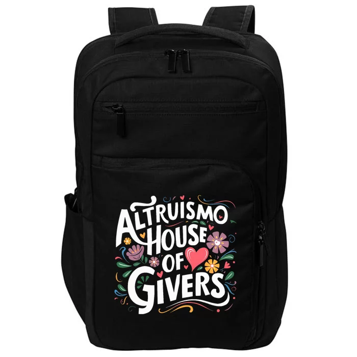 Altruismo House Of Givers Rca Givers School Spirit Impact Tech Backpack