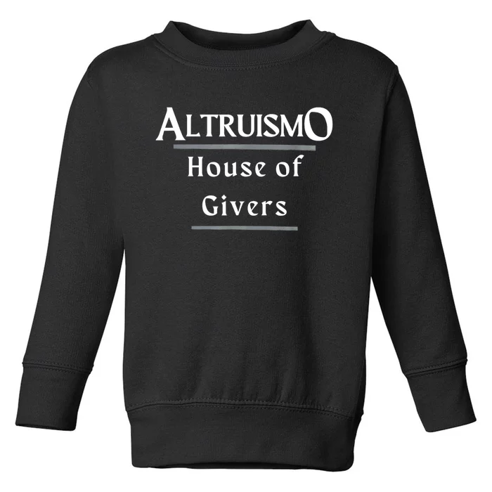 Altruismo House Of Givers Rca Givers School Spirit Black Toddler Sweatshirt