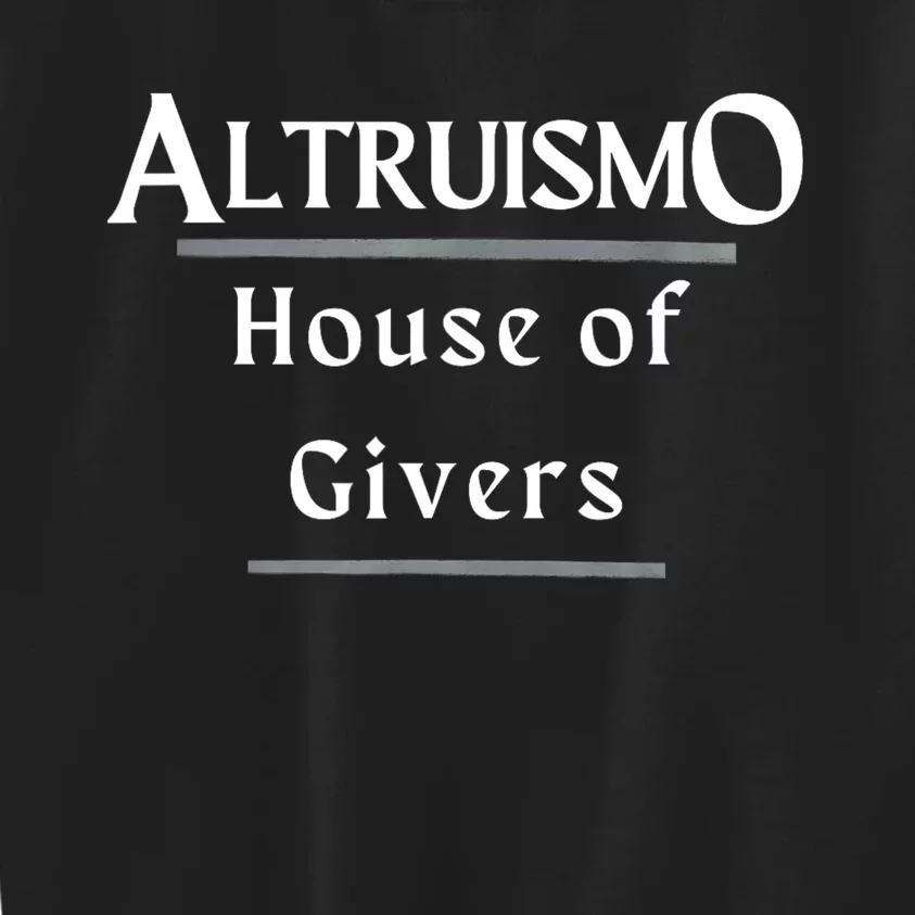 Altruismo House Of Givers Rca Givers School Spirit Black Kids Sweatshirt