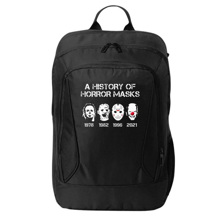 A History Of Horror Masks Halloween Funny Costume AntiBiden City Backpack