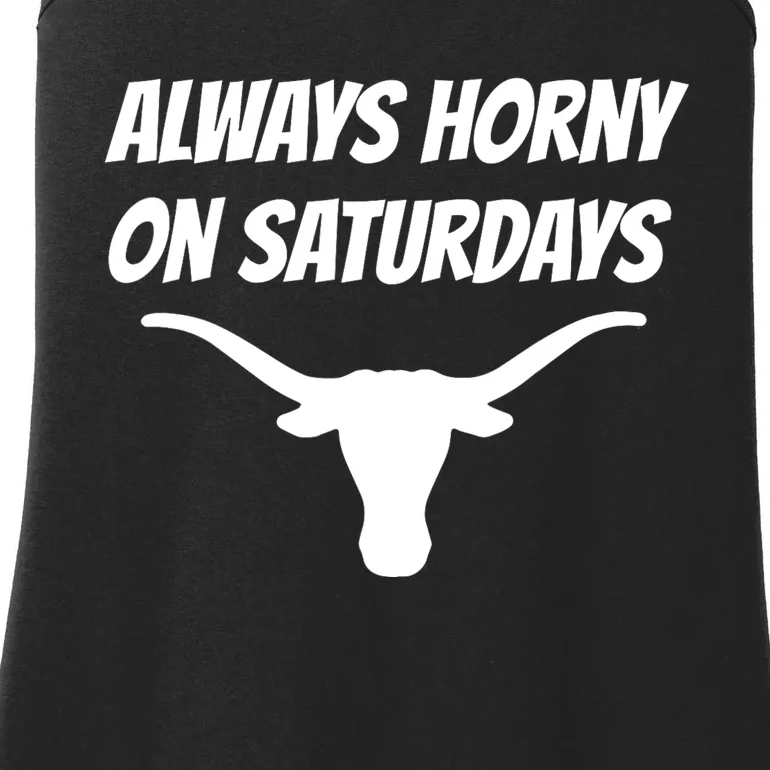 Always Horny On Saturdays Ladies Essential Tank