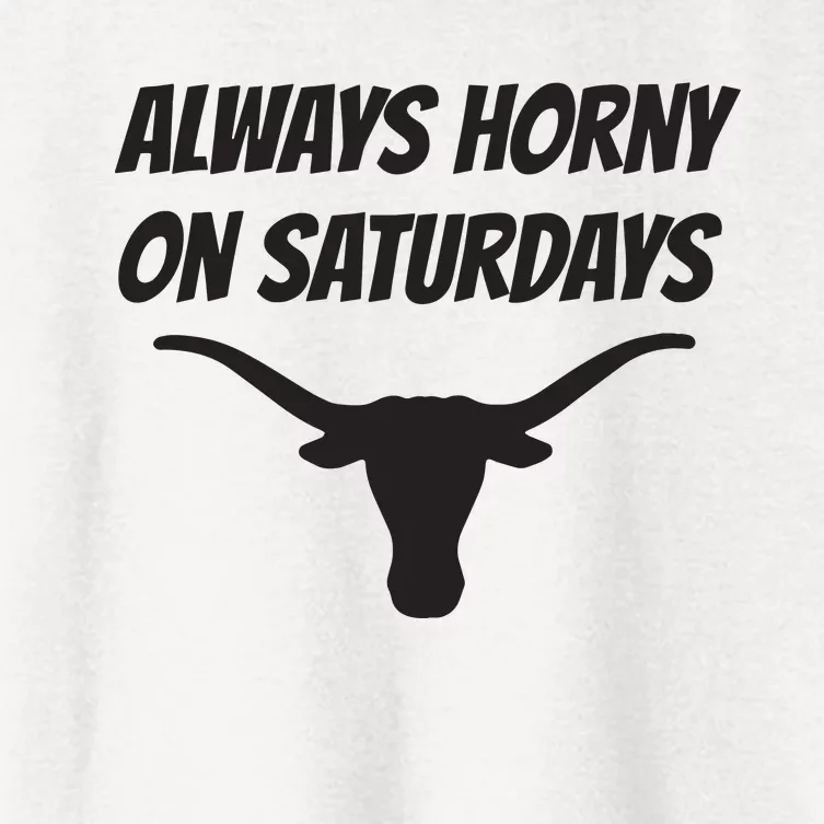 Always Horny On Saturdays Women's Crop Top Tee