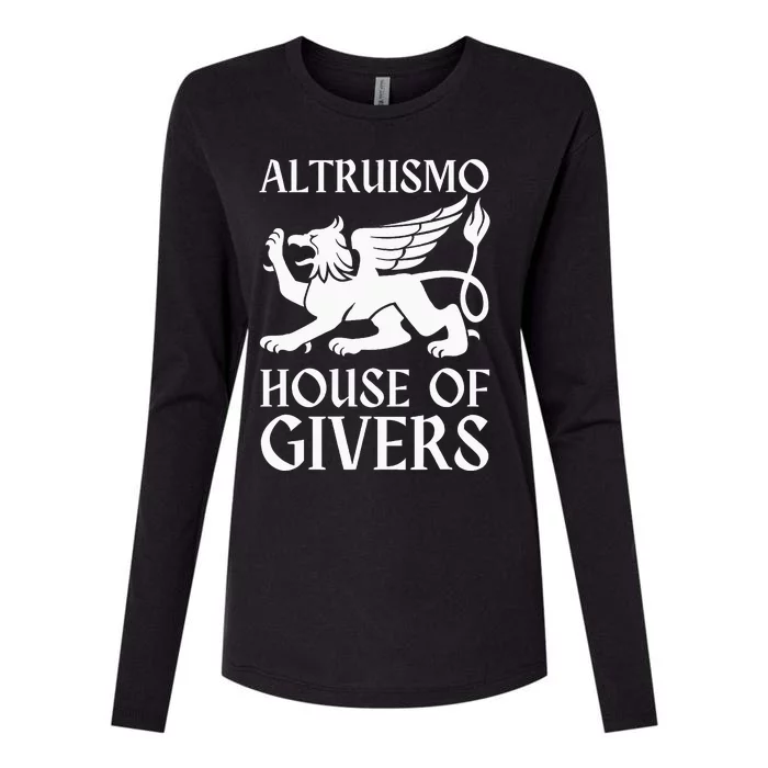 Altruismo House Of Givers Womens Cotton Relaxed Long Sleeve T-Shirt