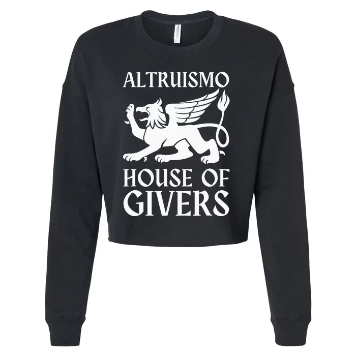 Altruismo House Of Givers Cropped Pullover Crew