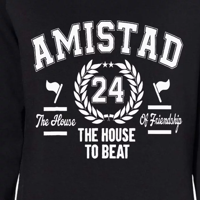 Amistad House Of Friendship House Friendship School Spirit Womens California Wash Sweatshirt