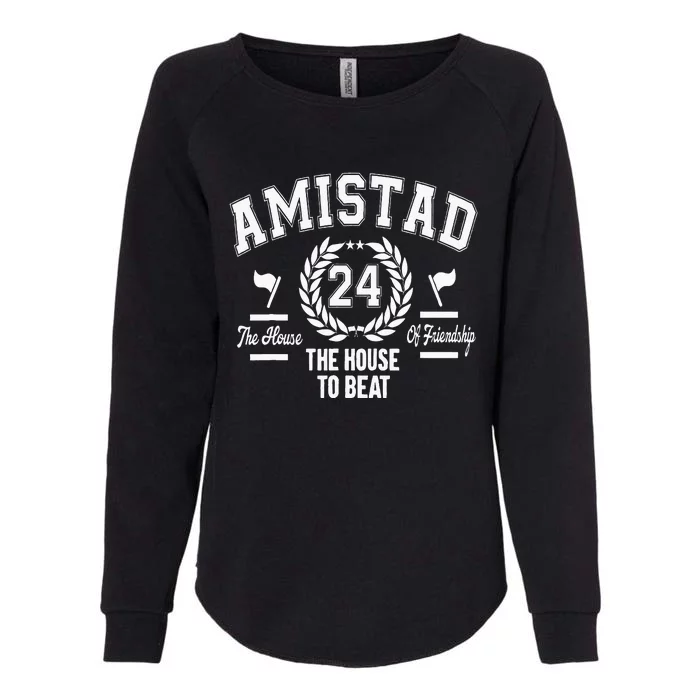 Amistad House Of Friendship House Friendship School Spirit Womens California Wash Sweatshirt