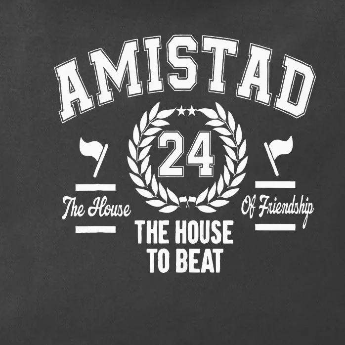 Amistad House Of Friendship House Friendship School Spirit Zip Tote Bag