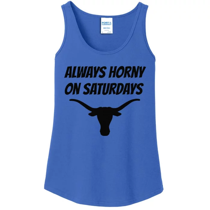 Always Horny On Saturdays Ladies Essential Tank