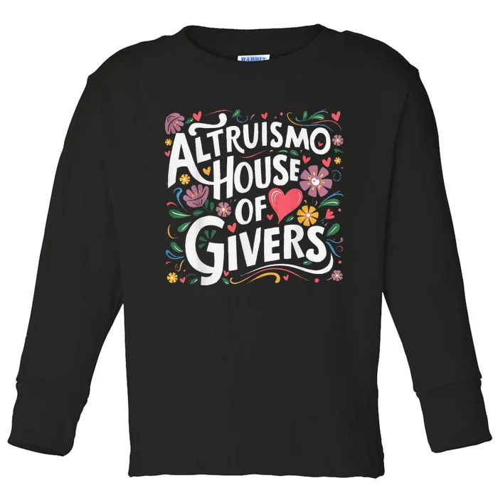 Altruismo House Of Givers Rca Givers School Spirit Toddler Long Sleeve Shirt