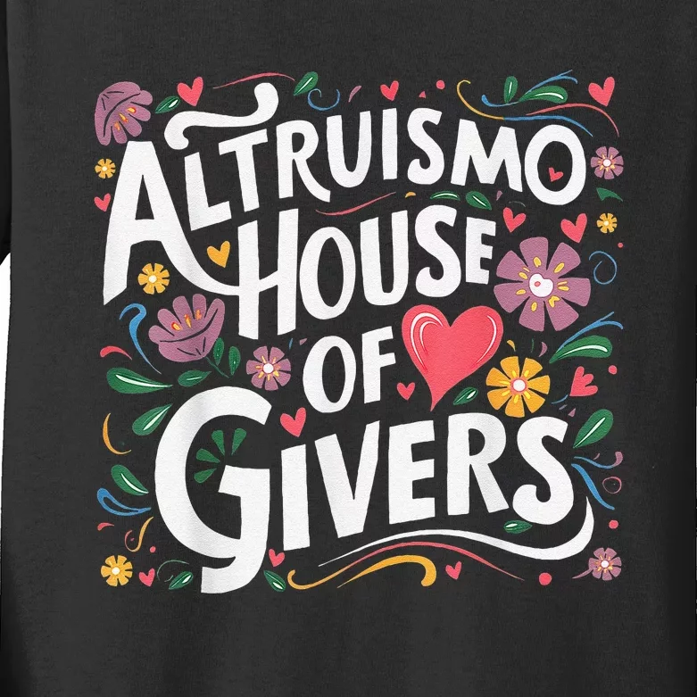 Altruismo House Of Givers Rca Givers School Spirit Kids Long Sleeve Shirt