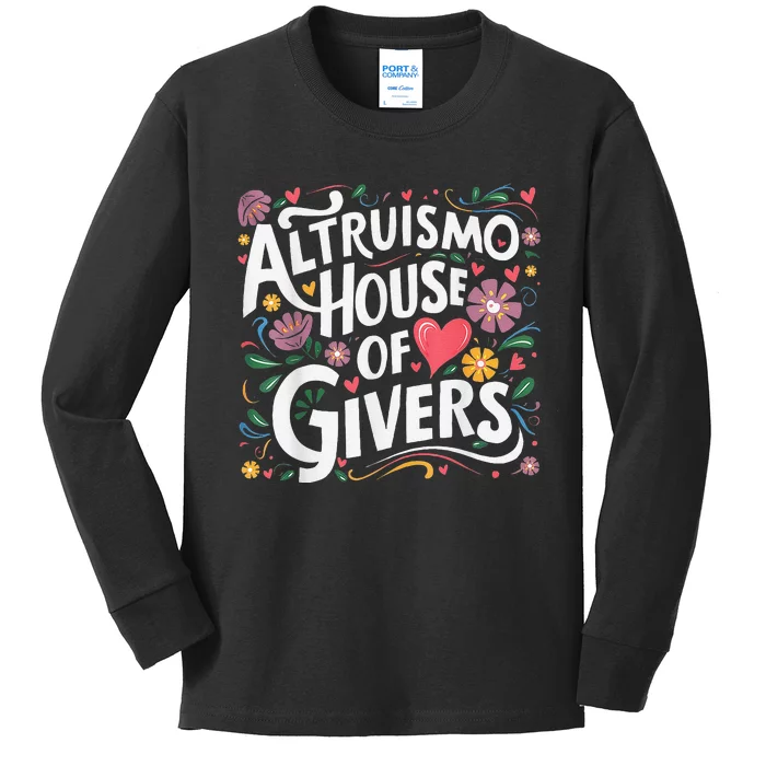 Altruismo House Of Givers Rca Givers School Spirit Kids Long Sleeve Shirt