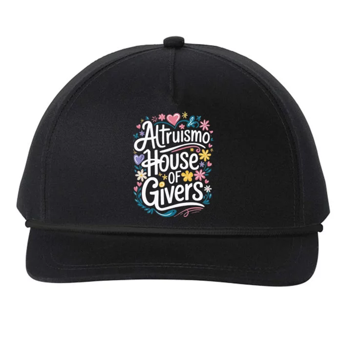 Altruismo House Of Givers School Spirit Snapback Five-Panel Rope Hat