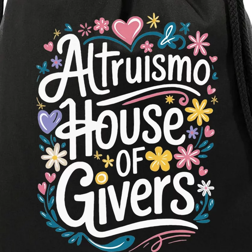 Altruismo House Of Givers School Spirit Drawstring Bag