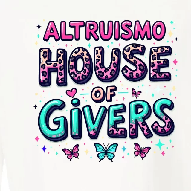 Altruismo House Of Givers Rca Givers School Spirit Cropped Pullover Crew