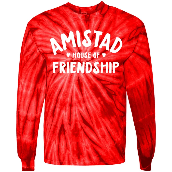 Amistad House Of Friendship Friendly School Spirit Tie-Dye Long Sleeve Shirt