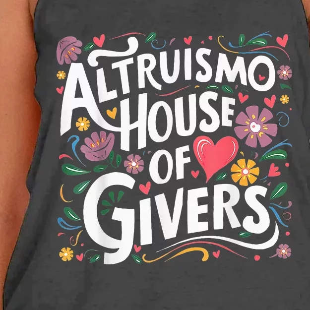 Altruismo House Of Givers Rca Givers School Spirit Women's Knotted Racerback Tank