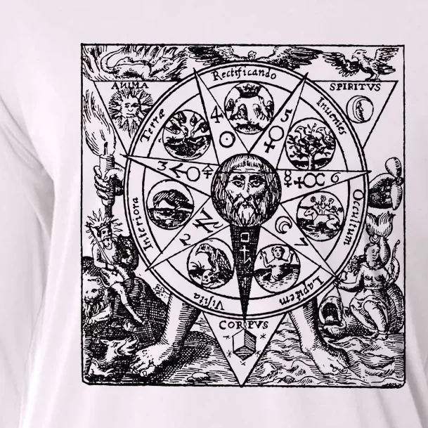 Alchemy Hermeticism Occult Magic Magick Graphic Tee Cooling Performance Long Sleeve Crew