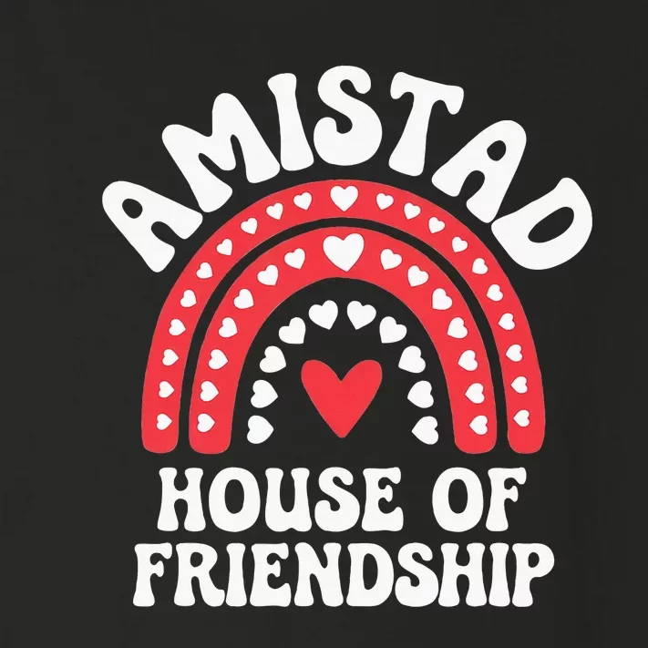 Amistad House Of Friendship Boho Heart Rainbow Toddler Long Sleeve Shirt