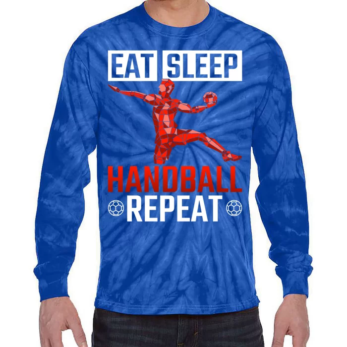 Athlete Handball Player Gift Handball Gift Tie-Dye Long Sleeve Shirt