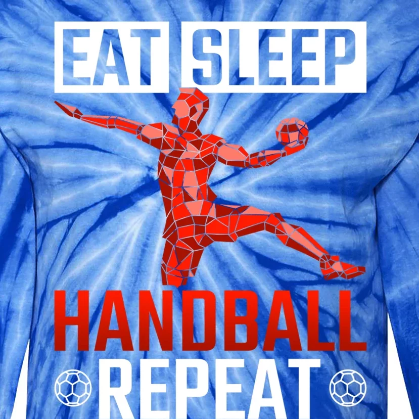 Athlete Handball Player Gift Handball Gift Tie-Dye Long Sleeve Shirt