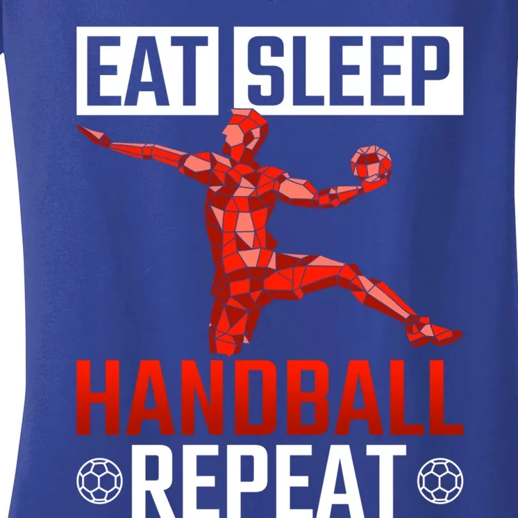 Athlete Handball Player Gift Handball Gift Women's V-Neck T-Shirt