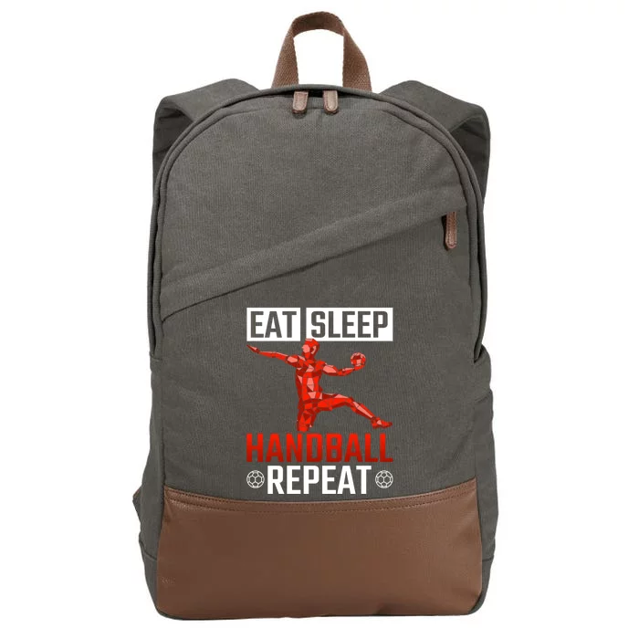 Athlete Handball Player Gift Handball Gift Cotton Canvas Backpack